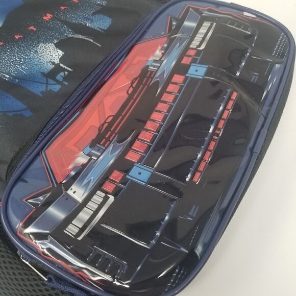 NWT. DC The Batman Backpack. Black. Red. Full size. - Picture 3 of 14